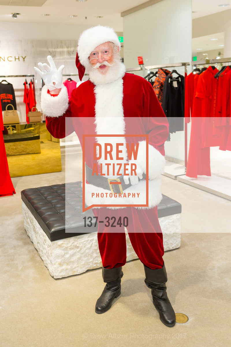Santa Claus, Saks Fifth Avenue Private Shopping Event, Saks 5th Avenue. 384 Post Street, December 6th, 2017, Photo #137-3240 Santa Claus, Photo #137-3240