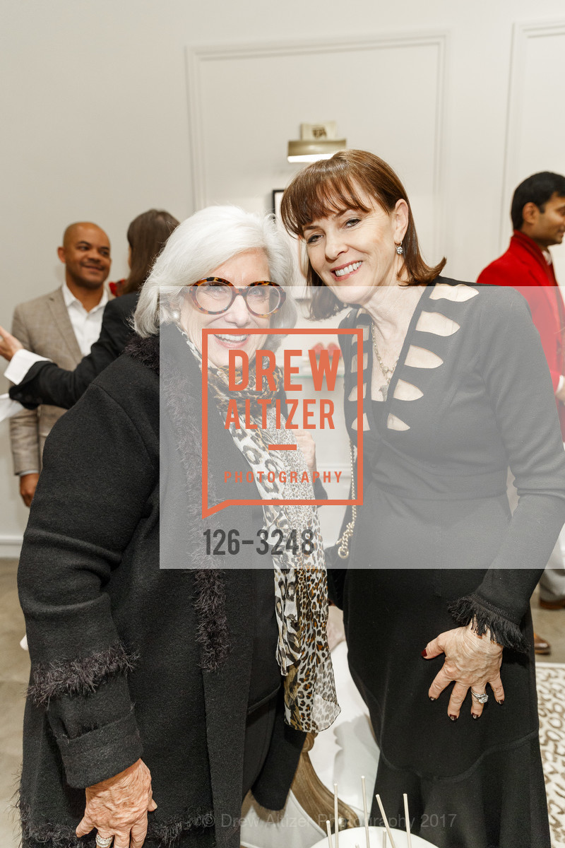 Cynthia Hester, Allison Speer, Birdies Slipper Co Store Opening, Birdies. 1934 Union Street, SF, December 7th, 2017, Photo #126-3248 Cynthia Hester, Allison Speer, Photo #126-3248