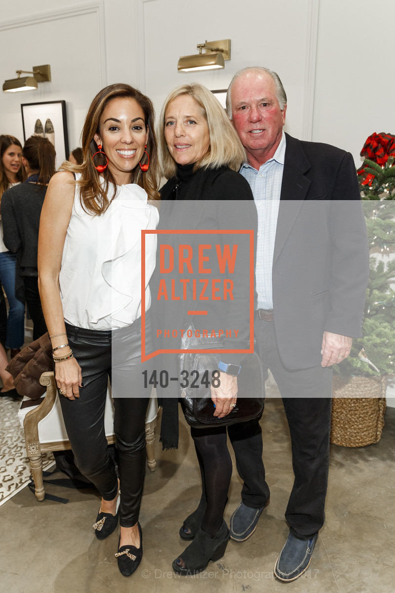 Bianca Gates, Sonya Gates, John Gates, Birdies Slipper Co Store Opening, Birdies. 1934 Union Street, SF, December 7th, 2017, Photo #140-3248 Bianca Gates, Sonya Gates, John Gates, Photo #140-3248