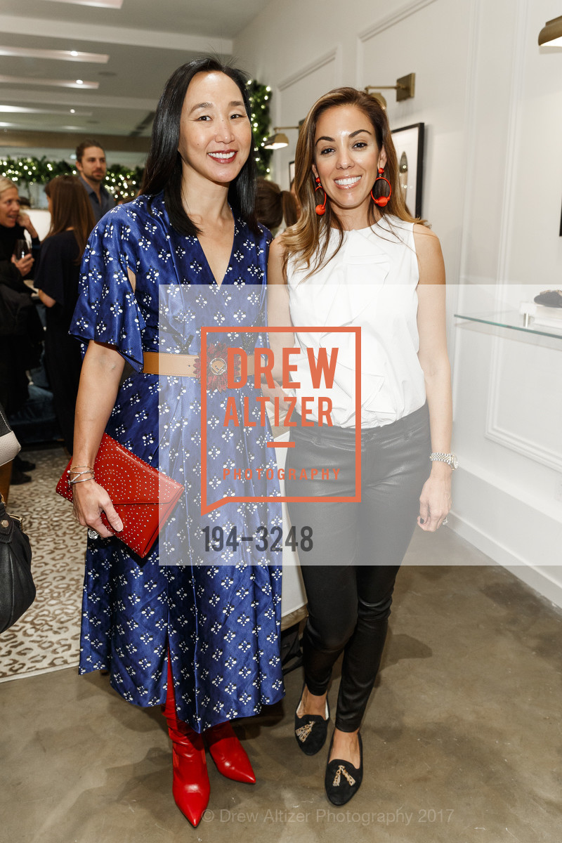 Carolyn Chang, Bianca Gates, Birdies Slipper Co Store Opening, Birdies. 1934 Union Street, SF, December 7th, 2017, Photo #194-3248 Carolyn Chang, Bianca Gates, Photo #194-3248