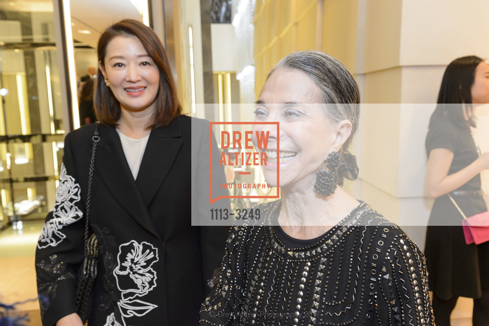 Tiffany Wang, Julie Coplon, Bulgari Holiday Cocktail Party with Festival Napa Valley, Bulgari. 200 Stockton St, December 7th, 2017, Photo #1113-3249 Tiffany Wang, Julie Coplon, Photo #1113-3249