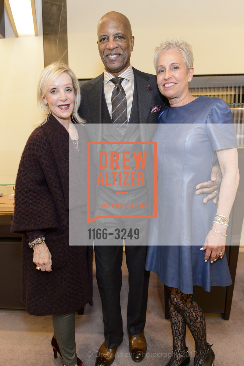 Barbara Brown, James Spencer, Ann Spencer, Bulgari Holiday Cocktail Party with Festival Napa Valley, Bulgari. 200 Stockton St, December 7th, 2017, Photo #1166-3249 Barbara Brown, James Spencer, Ann Spencer, Photo #1166-3249