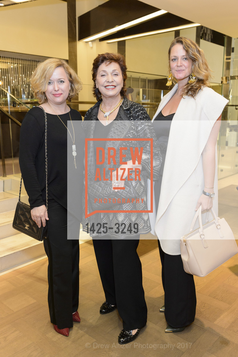 Monica Barrows, Maria Manetti Shrem, Tessa Edwards, Bulgari Holiday Cocktail Party with Festival Napa Valley, Bulgari. 200 Stockton St, December 7th, 2017, Photo #1425-3249 Monica Barrows, Maria Manetti Shrem, Tessa Edwards, Photo #1425-3249