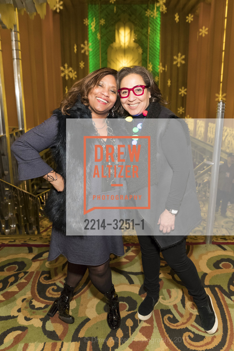 Mecca Billings Nelson, Monetta White, Sheila E. 60th Birthday Concert After Party, Mezzanine Level, Paramount Theatre. 2025 Broadway, Oakland 94612, December 7th, 2017, Photo #2214-3251-1 Mecca Billings Nelson, Monetta White, Photo #2214-3251-1