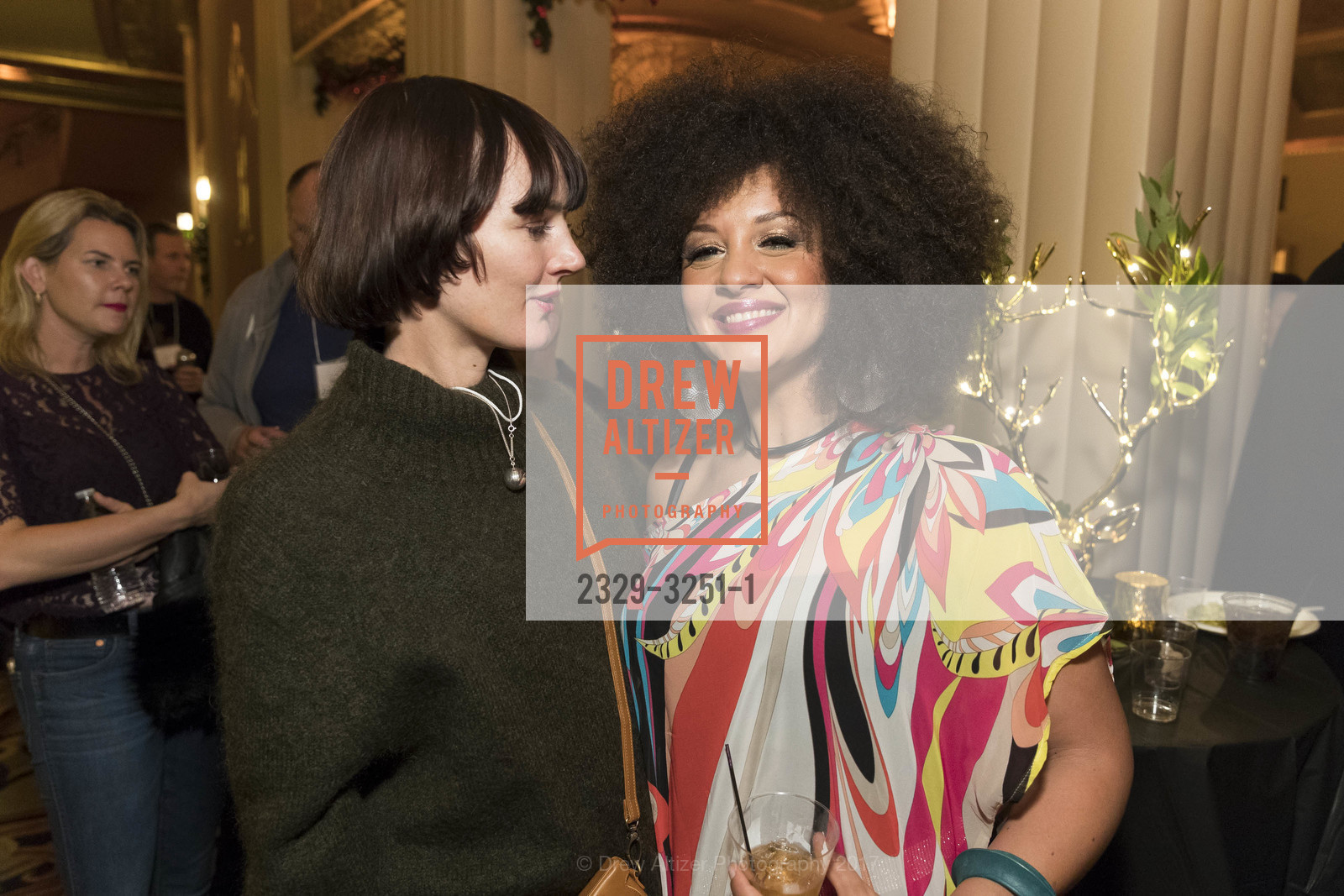 Lorna Tucker, Rebecca Jade, Sheila E. 60th Birthday Concert After Party, Mezzanine Level, Paramount Theatre. 2025 Broadway, Oakland 94612, December 7th, 2017, Photo #2329-3251-1 Lorna Tucker, Rebecca Jade, Photo #2329-3251-1