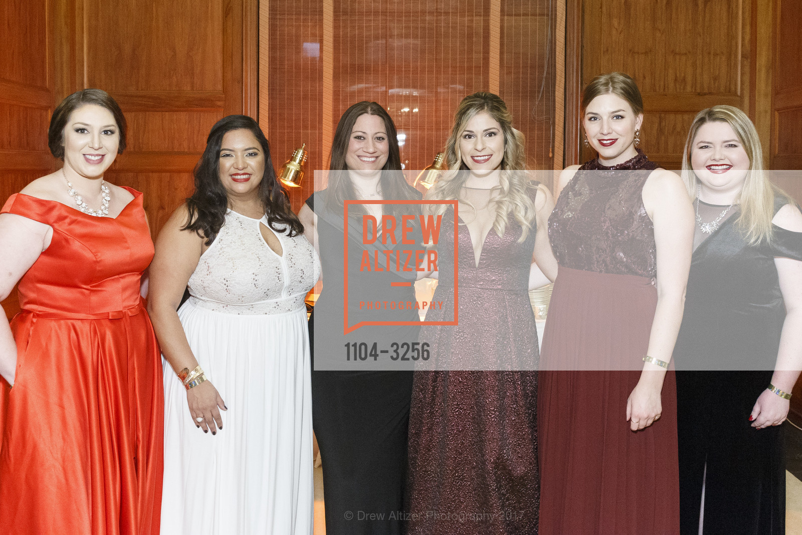 Deyanira Medina, Stephanie Rivetz, Roxanne Hannan, Roxie Boswick, Spinsters of San Francisco Holiday Ball 2017, The Metropolitan Club. 640 Sutter St, San Francisco, CA 94102, December 9th, 2017, Photo #1104-3256 Deyanira Medina, Stephanie Rivetz, Roxanne Hannan, Roxie Boswick, Photo #1104-3256