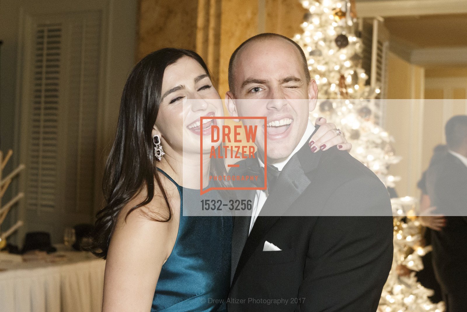 Julia Thompson, Justin Newcomer, Spinsters of San Francisco Holiday Ball 2017, The Metropolitan Club. 640 Sutter St, San Francisco, CA 94102, December 9th, 2017, Photo #1532-3256 Julia Thompson, Justin Newcomer, Photo #1532-3256