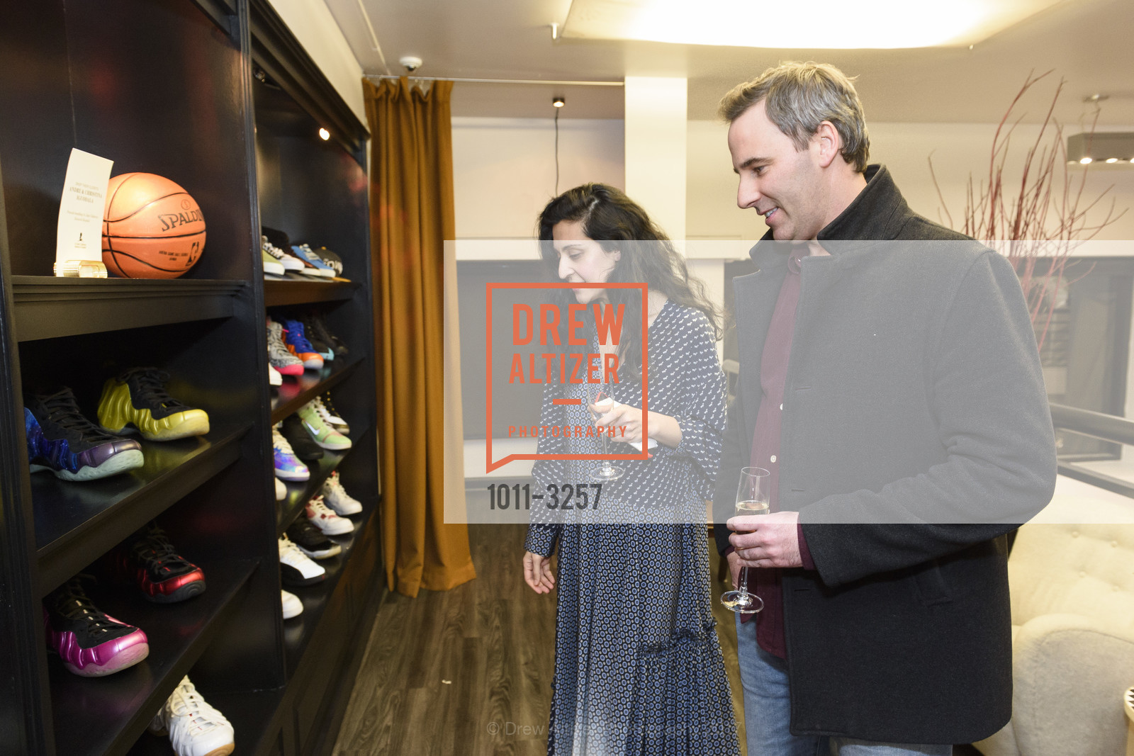 Rati Levesque, Kevin Levesque, The RealReal x Andre Iguodala Party, The RealReal Pop Up Shop. 222 Stockton Street, December 12th, 2017, Photo #1011-3257 Rati Levesque, Kevin Levesque, Photo #1011-3257