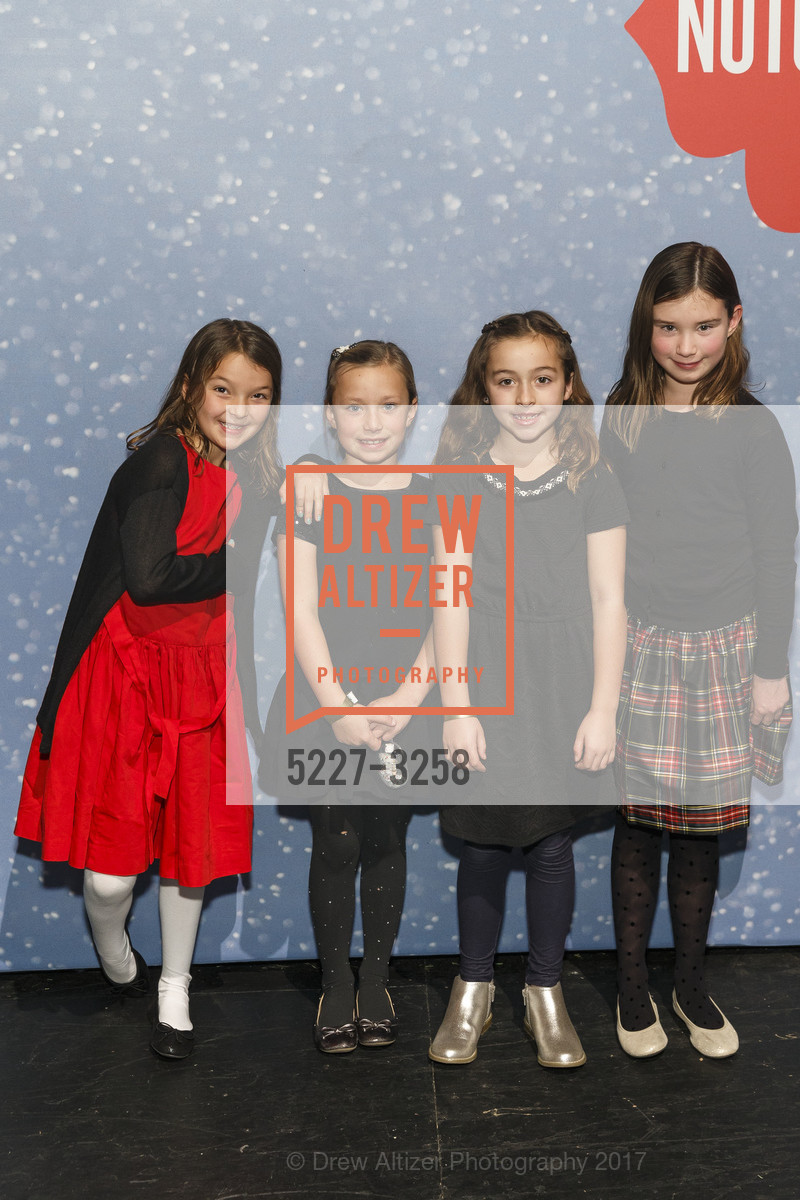 Tally Trammell, Ava Hoffman, Lily Grossman, Sadie Kohler, SF Ballet's Nutcracker Benefit Luncheon 2017: Land of Dreams, Davies Symphony Hall, Zellerbach Rehearsal Hall. 201 Van Ness Ave, December 16th, 2017, Photo #5227-3258 Tally Trammell, Ava Hoffman, Lily Grossman, Sadie Kohler, Photo #5227-3258