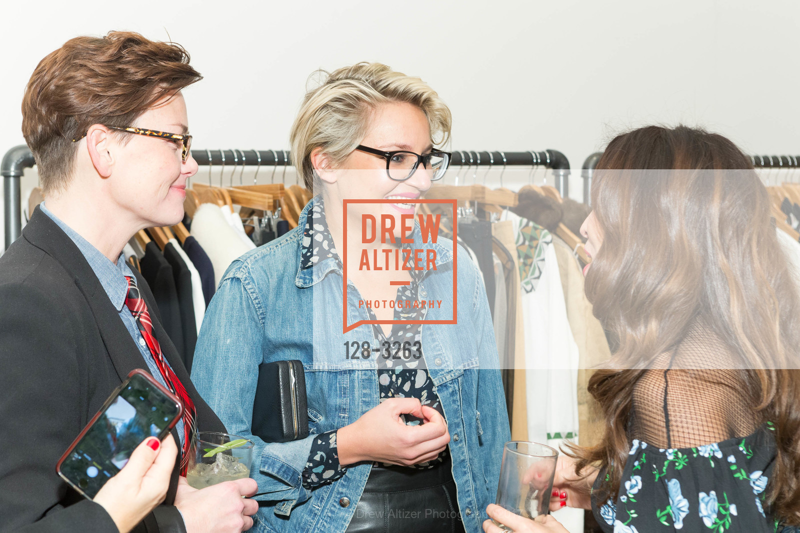 Ginger Babb, Maghan McDowell, Claudia Mata, Hero Shop Event with VERTLY, Hero Shop. 982 Post St, San Francisco, CA 94109, December 14th, 2017, Photo #128-3263 Ginger Babb, Maghan McDowell, Claudia Mata, Photo #128-3263