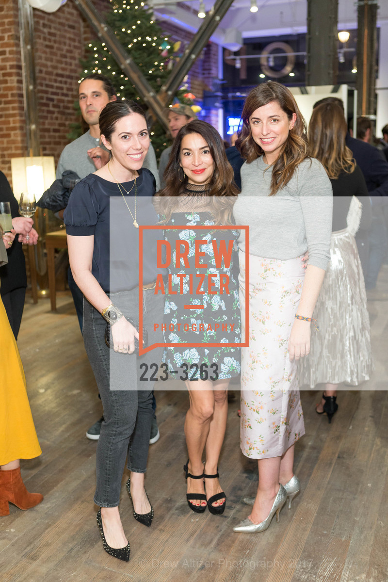 Darby Gaynor Glickman, Claudia Mata, Emily Holt, Hero Shop Event with VERTLY, Hero Shop. 982 Post St, San Francisco, CA 94109, December 14th, 2017, Photo #223-3263 Darby Gaynor Glickman, Claudia Mata, Emily Holt, Photo #223-3263