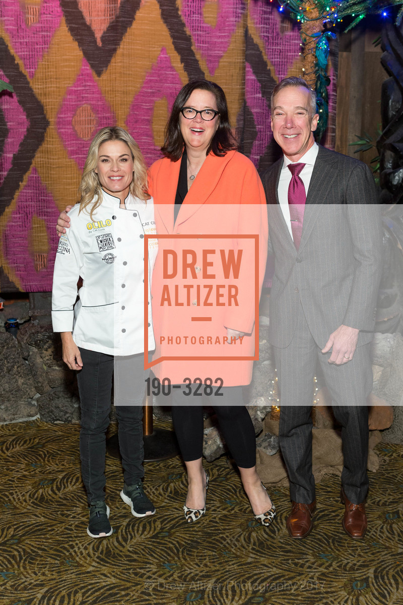 Cat Cora, Carmela Krantz, Mark Ryle, Project Open Hand Presents Hand to Hand: A Holiday Luncheon, The Fairmont. 950 Mason St, San Francisco CA 94108, December 14th, 2017, Photo #190-3282 Cat Cora, Carmela Krantz, Mark Ryle, Photo #190-3282