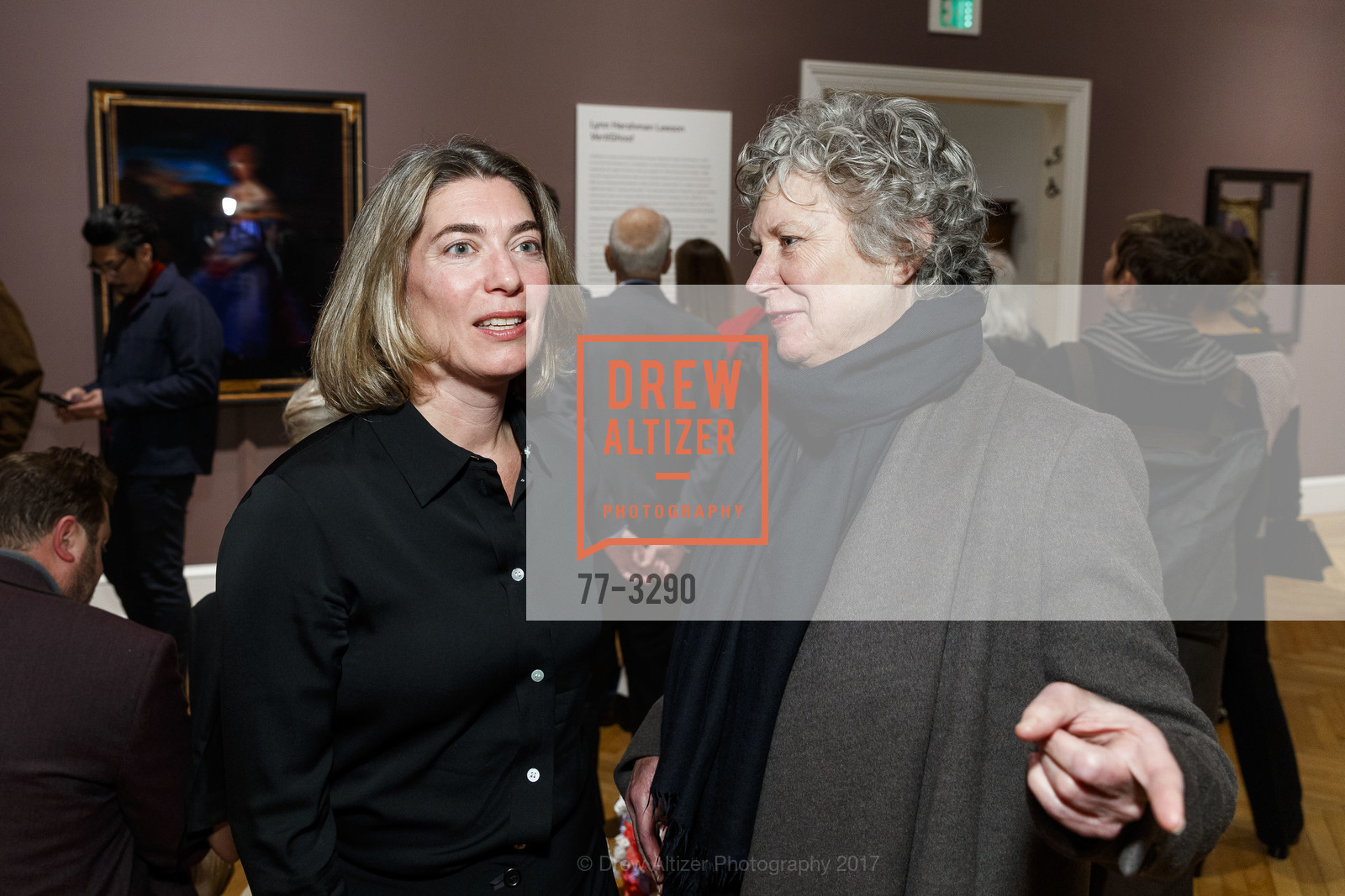 Claudia Schmuckli, Susan Cummins, Vertighost Film Screening and Reception with Lynn Hershman Leeson, Legion of Honor, December 15th, 2017, Photo #77-3290 Claudia Schmuckli, Susan Cummins, Photo #77-3290