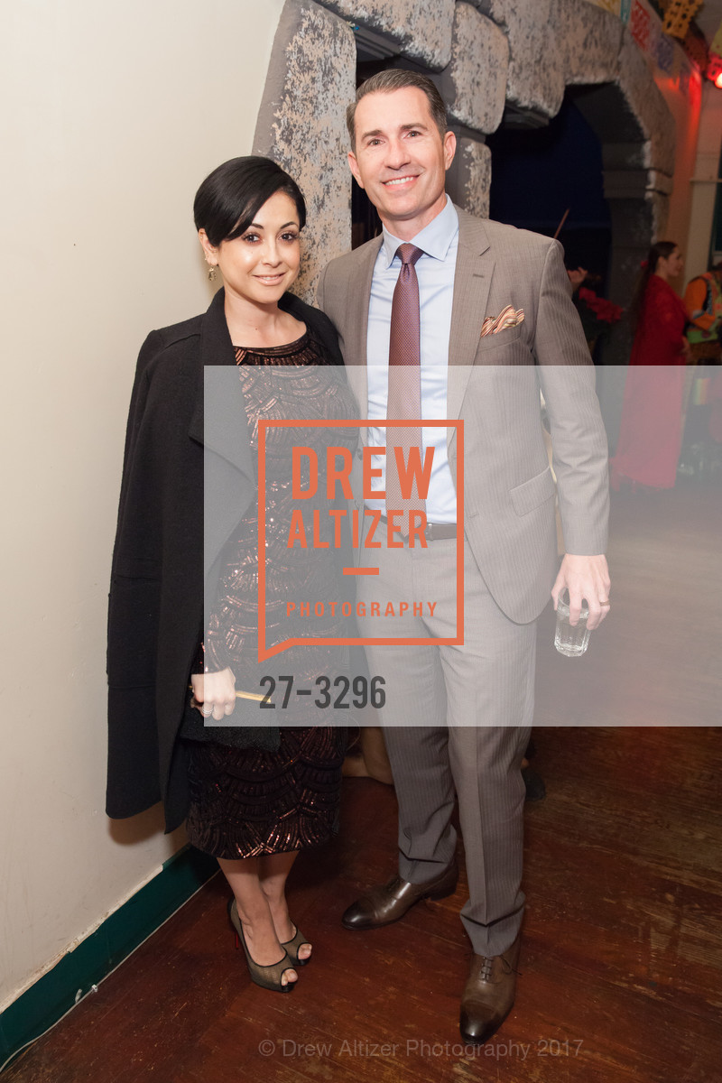Melissa Bravo Ryan, Padraic Ryan, Mayor Willie L. Brown Jr. & Victor Makras Holiday Party 2017, Pena Pachamama. 1630 Powell St. S F, December 22nd, 2017, Photo #27-3296 Melissa Bravo Ryan, Padraic Ryan, Photo #27-3296