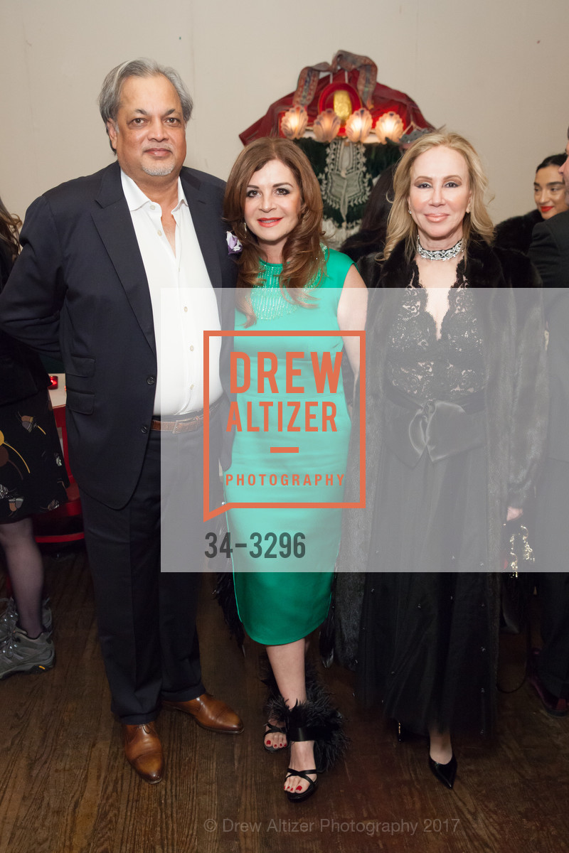 Asim Abdullah, Farah Makras, Sophie Azouaou, Mayor Willie L. Brown Jr. & Victor Makras Holiday Party 2017, Pena Pachamama. 1630 Powell St. S F, December 22nd, 2017, Photo #34-3296 Asim Abdullah, Farah Makras, Sophie Azouaou, Photo #34-3296