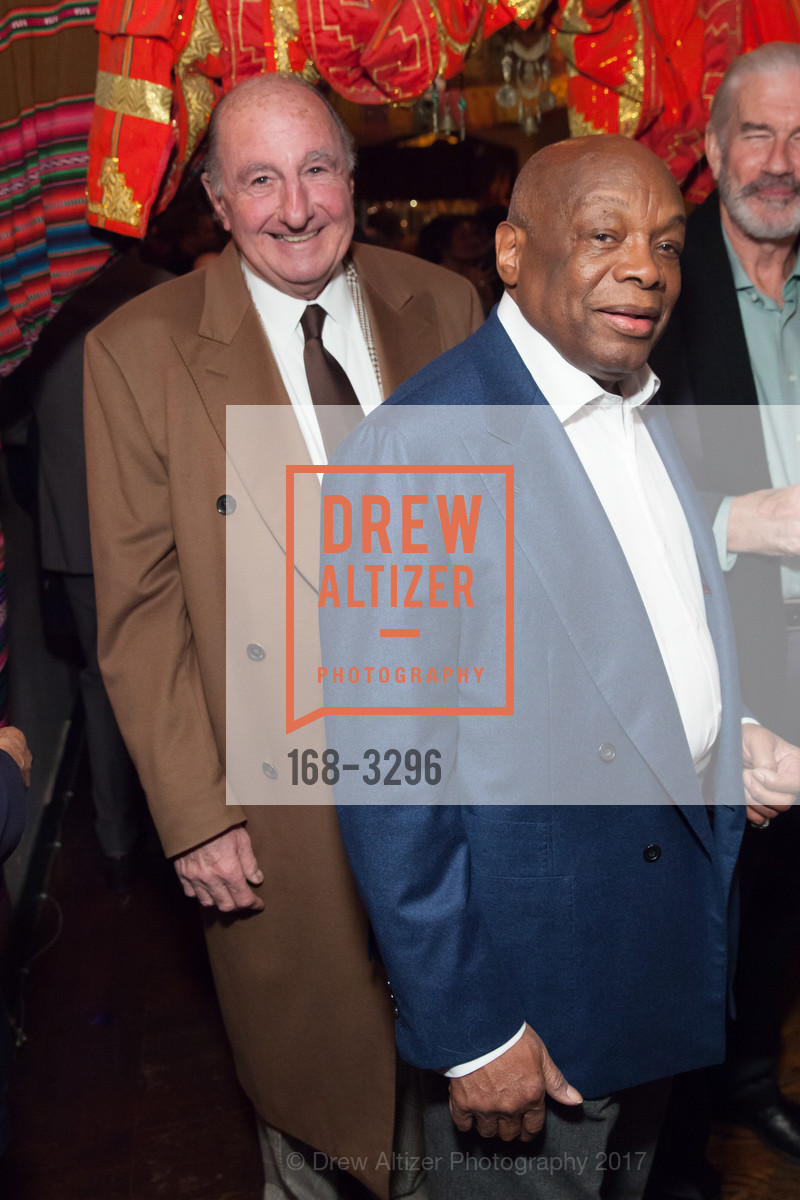 Haig Harris, Willie Brown, Mayor Willie L. Brown Jr. & Victor Makras Holiday Party 2017, Pena Pachamama. 1630 Powell St. S F, December 22nd, 2017, Photo #168-3296 Haig Harris, Willie Brown, Photo #168-3296