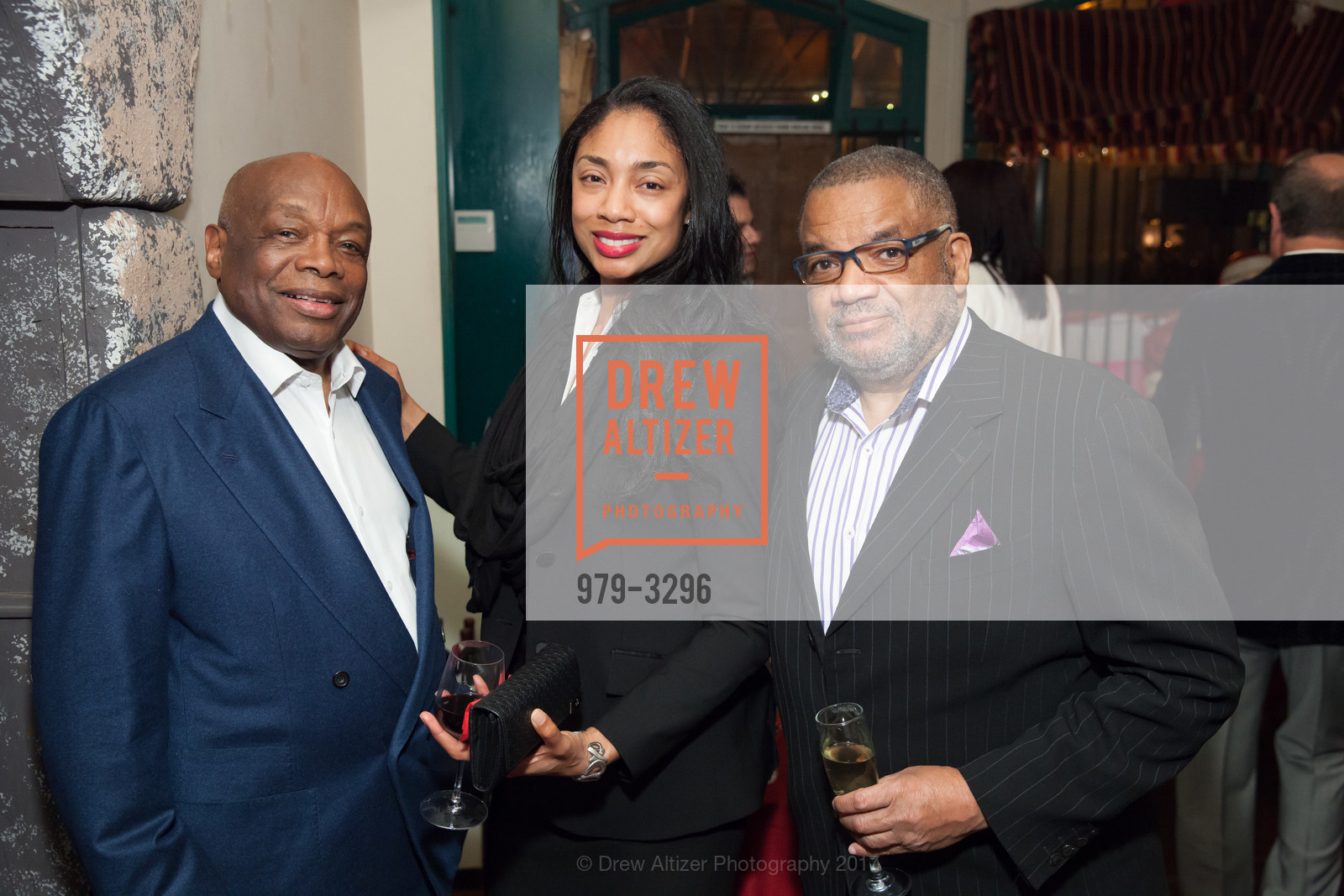 Willie Brown, Bonnie Chung, Carl Hackney, Mayor Willie L. Brown Jr. & Victor Makras Holiday Party 2017, Pena Pachamama. 1630 Powell St. S F, December 22nd, 2017, Photo #979-3296 Willie Brown, Bonnie Chung, Carl Hackney, Photo #979-3296
