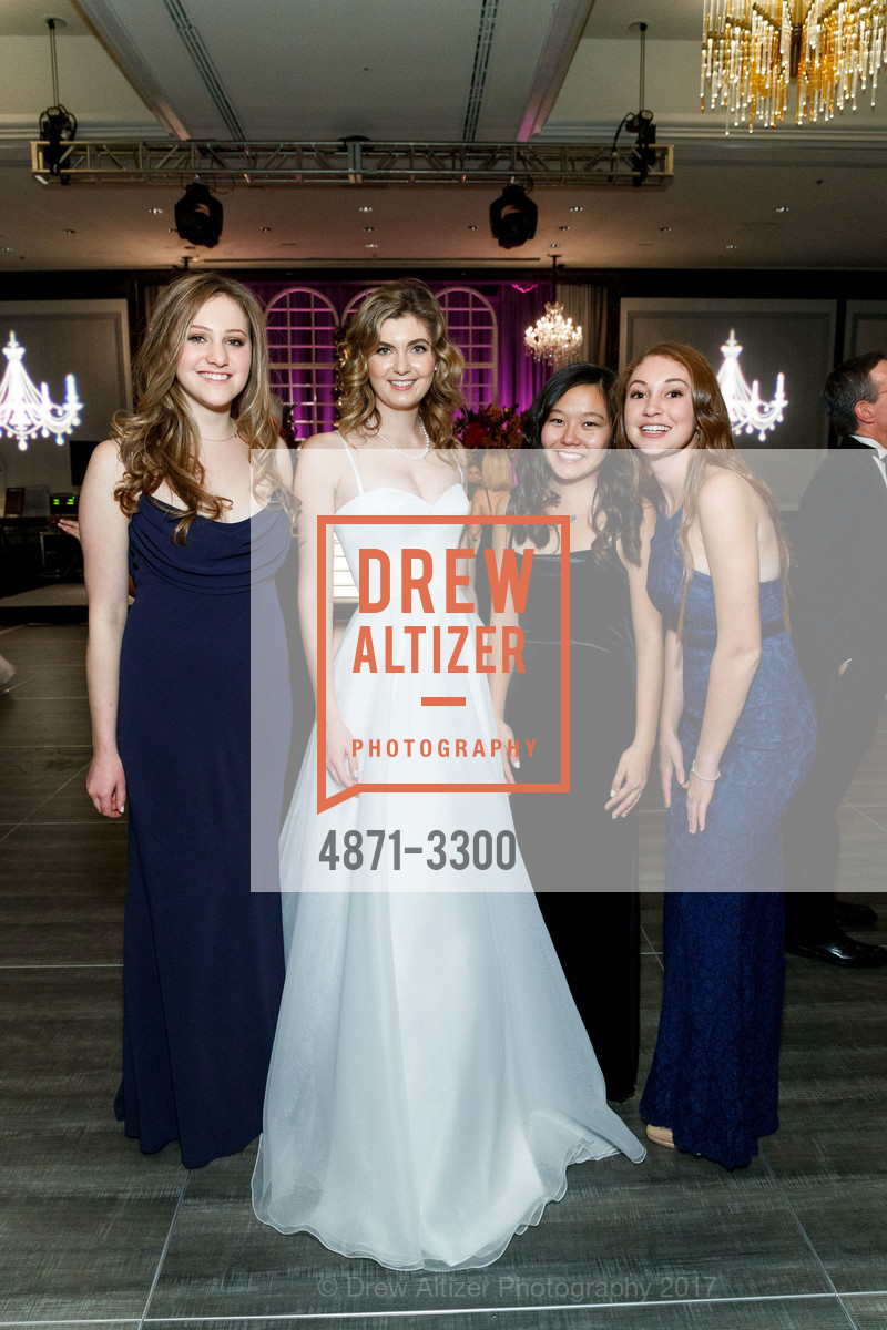 Julia Gutkin, Elise Nicole Bortz, Katie Wong, Jenna Bloom, UCSF Benioff Children's Hospital Oakland Winter Ball 2017, St. Francis Hotel, Grand Ballroom. 335 Powell Street, December 22nd, 2017, Photo #4871-3300 Julia Gutkin, Elise Nicole Bortz, Katie Wong, Jenna Bloom, Photo #4871-3300
