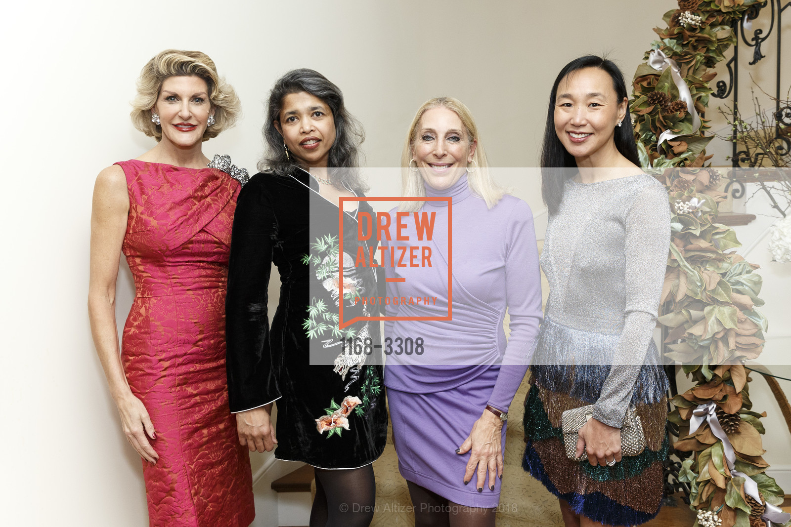 Karen Caldwell, Deepa Pakianathan, Betsy Linder, Carolyn Chang, SF Ballet Gala Benefactor Party 2018, Private Res, January 9th, 2018, Photo #1168-3308 Karen Caldwell, Deepa Pakianathan, Betsy Linder, Carolyn Chang, Photo #1168-3308