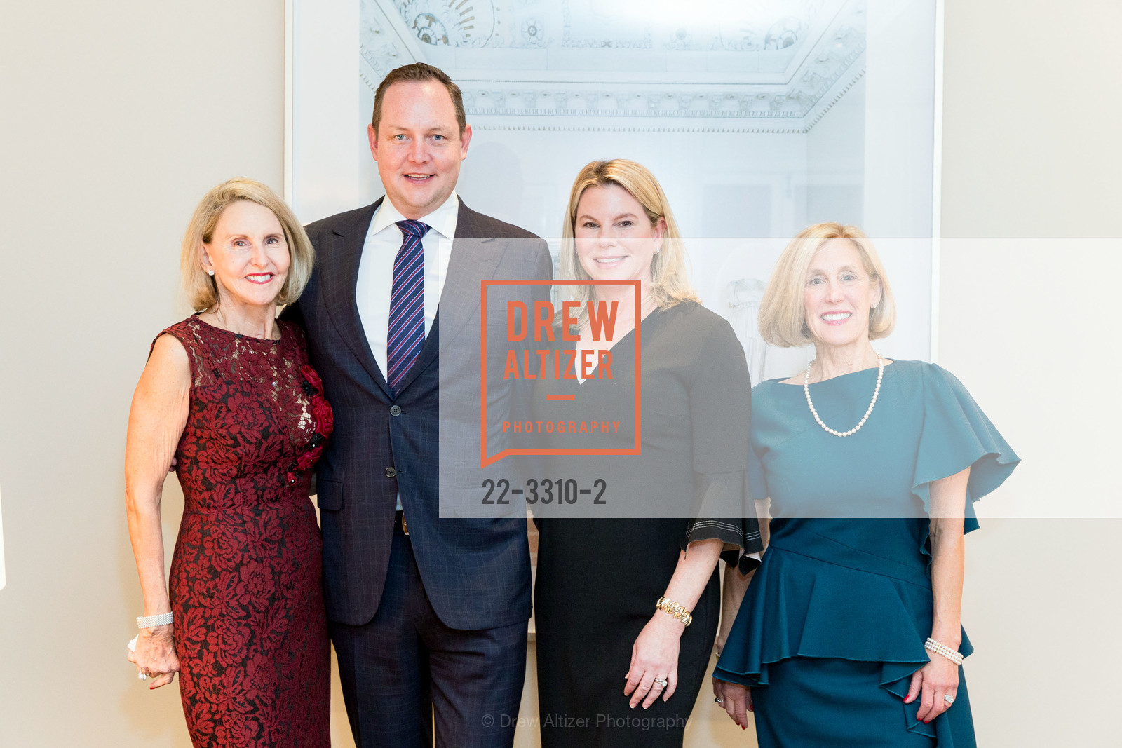 Freddi Wilkinson, Peter Swartz, Christy Swartz, Kathy Huber, SF Ballet's Gala Patron Party 2018, Private Res, Photo #22-3310-2 Freddi Wilkinson, Peter Swartz, Christy Swartz, Kathy Huber, Photo #22-3310-2