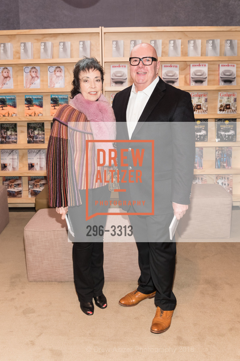Jan DiNuoscio, Robert Atkinson, FOG Design+Art Preview Gala 2018, Fort Mason Center. 2 Marina Blvd, January 10th, 2018, Photo #296-3313 Jan DiNuoscio, Robert Atkinson, Photo #296-3313