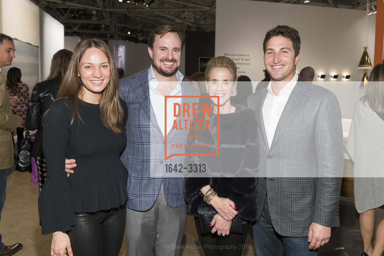Kelly Mandor, Chris Bass, Lisa Goldman, Matthew Goldman, FOG Design+Art Preview Gala 2018, Fort Mason Center. 2 Marina Blvd, January 10th, 2018, Photo #1642-3313 Kelly Mandor, Chris Bass, Lisa Goldman, Matthew Goldman, Photo #1642-3313