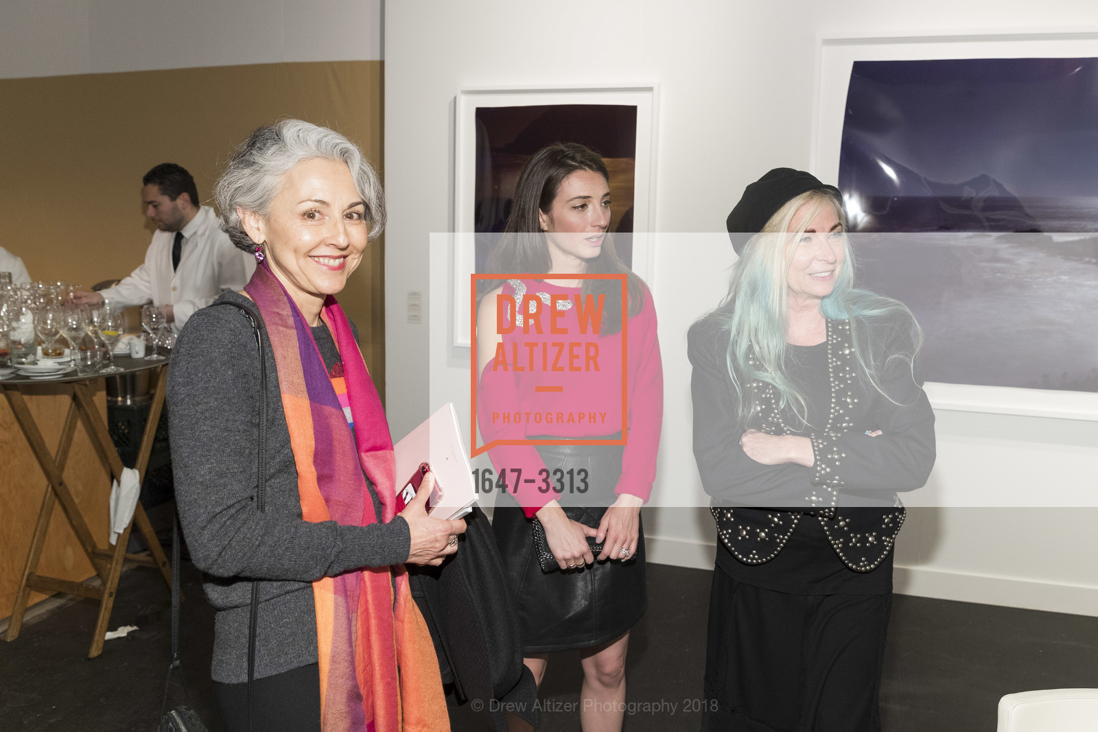 Sako Fisher, Jessica Slor, Cheryl Haines, FOG Design+Art Preview Gala 2018, Fort Mason Center. 2 Marina Blvd, January 10th, 2018, Photo #1647-3313 Sako Fisher, Jessica Slor, Cheryl Haines, Photo #1647-3313