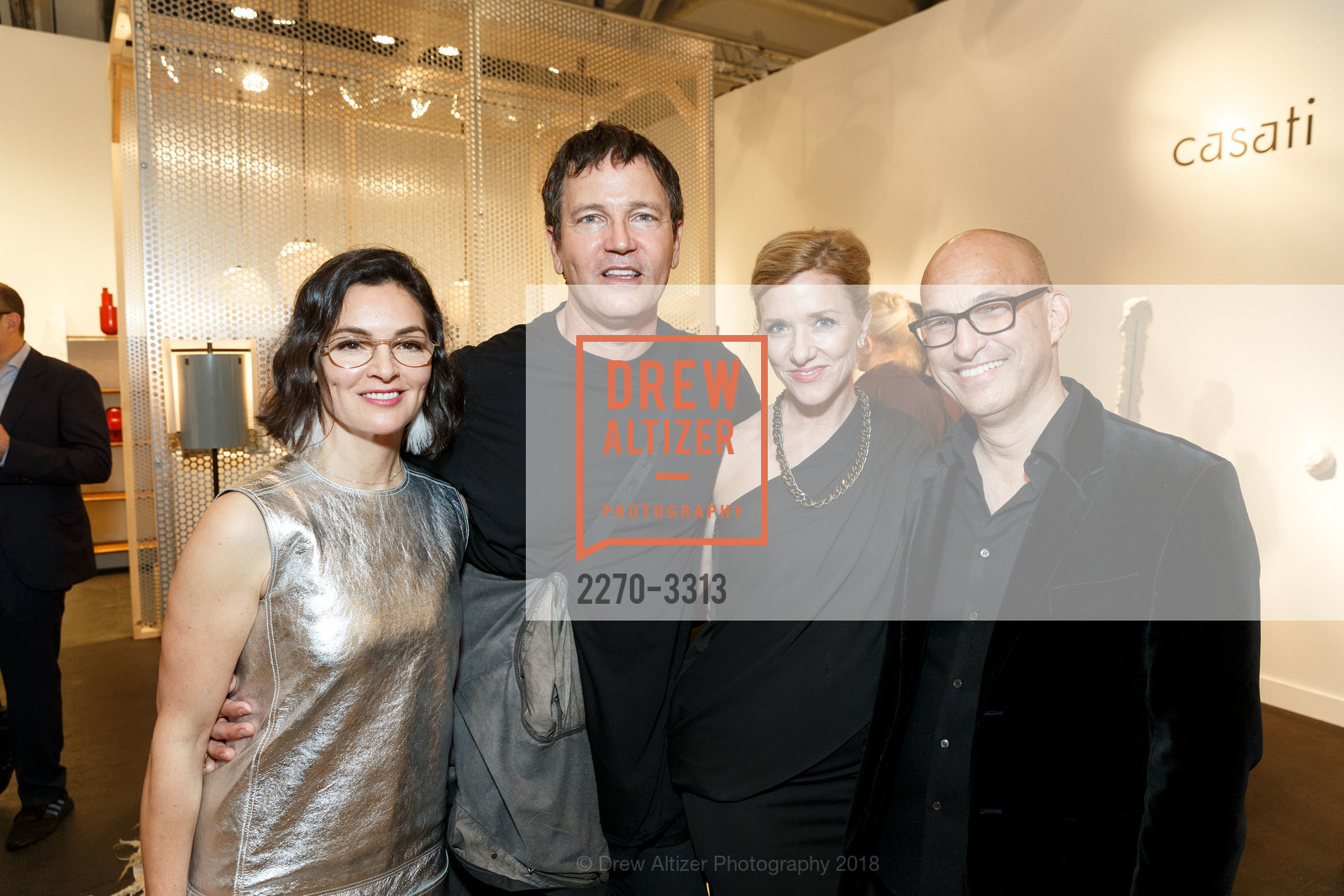 Claudia Ceniceros, Stephan Jenkins, Lara Deam, Eric McDougall, FOG Design+Art Preview Gala 2018, Fort Mason Center. 2 Marina Blvd, January 10th, 2018, Photo #2270-3313 Claudia Ceniceros, Stephan Jenkins, Lara Deam, Eric McDougall, Photo #2270-3313