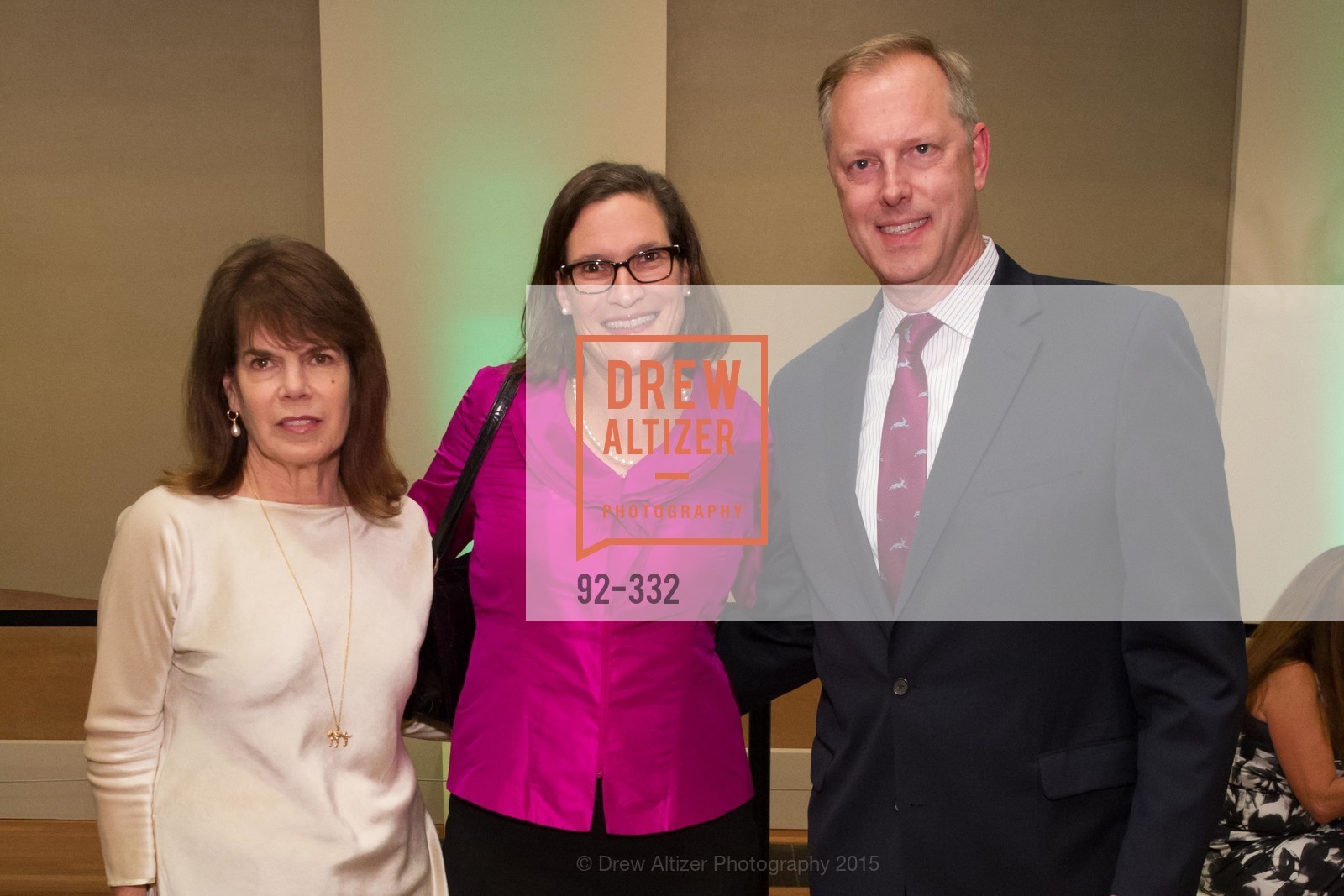 Pam Ehring, Holland Lynch, John Kanowski, Gucci & Vogue Dinner, de Young Museum. de Young Museum, September 30th, 2015, Photo #92-332 Pam Ehring, Holland Lynch, John Kanowski, Photo #92-332