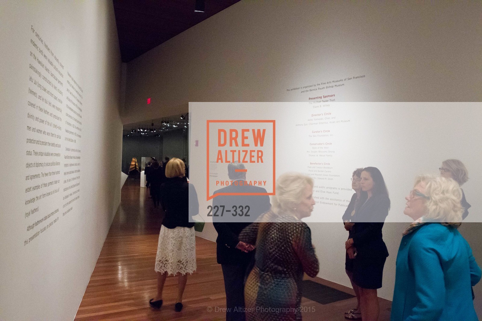 Atmosphere, Royal Hawaiian Featherwork Donor Reception at de Young, de Young Museum, September 30th, 2015,Drew Altizer, Drew Altizer Photography, full-service agency, private events, San Francisco photographer, photographer california