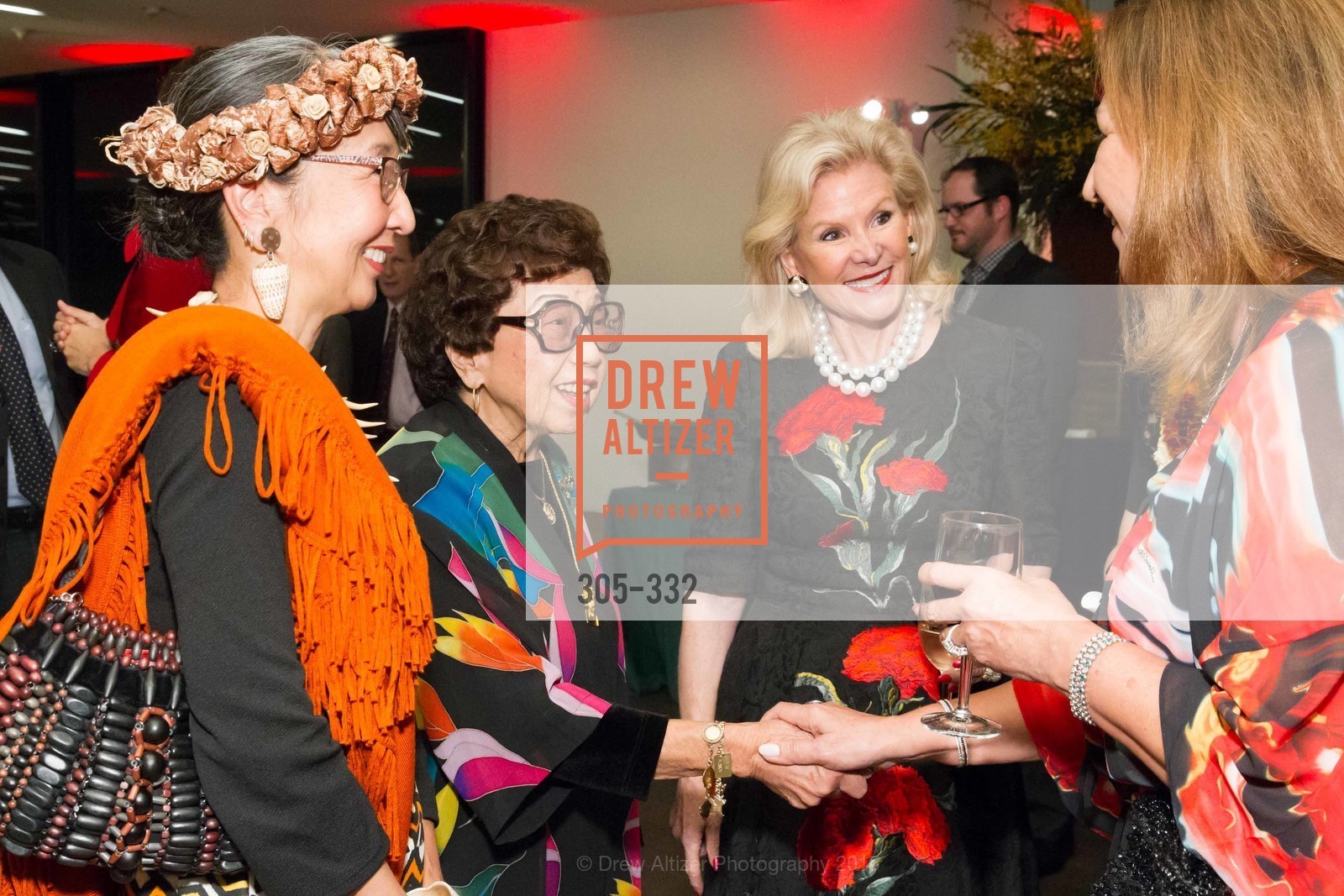 Lin Chen Willis, Dede Wilsey, Royal Hawaiian Featherwork Donor Reception at de Young, de Young Museum, September 30th, 2015,Drew Altizer, Drew Altizer Photography, full-service event agency, private events, San Francisco photographer, photographer California