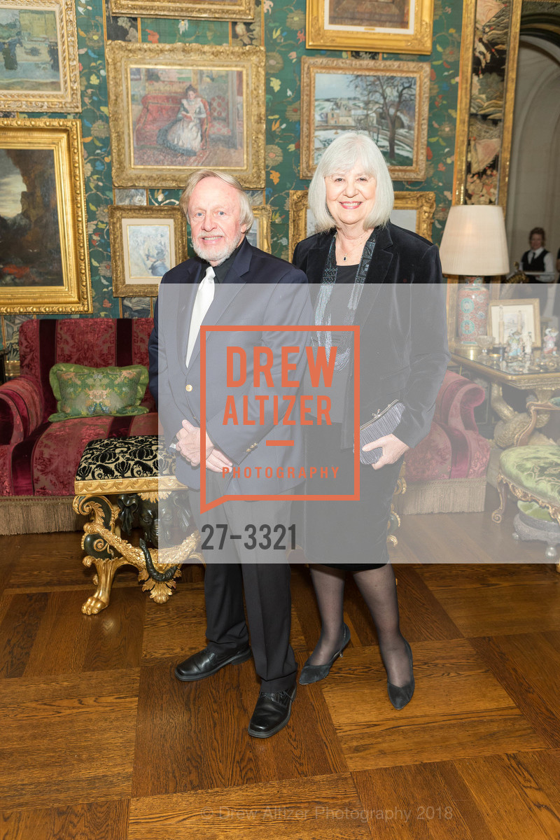 Cliff Garrard, Dorothy Schimke, Merola Opera Cocktail Reception Hosted by Gordon and Ann Getty, Private Residence, January 11th, 2018, Photo #27-3321 Cliff Garrard, Dorothy Schimke, Photo #27-3321