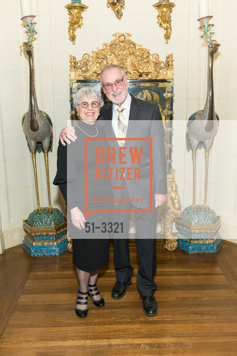 Peggy Heiman, Fred Heiman, Merola Opera Cocktail Reception Hosted by Gordon and Ann Getty, Private Residence, January 11th, 2018, Photo #51-3321 Peggy Heiman, Fred Heiman, Photo #51-3321