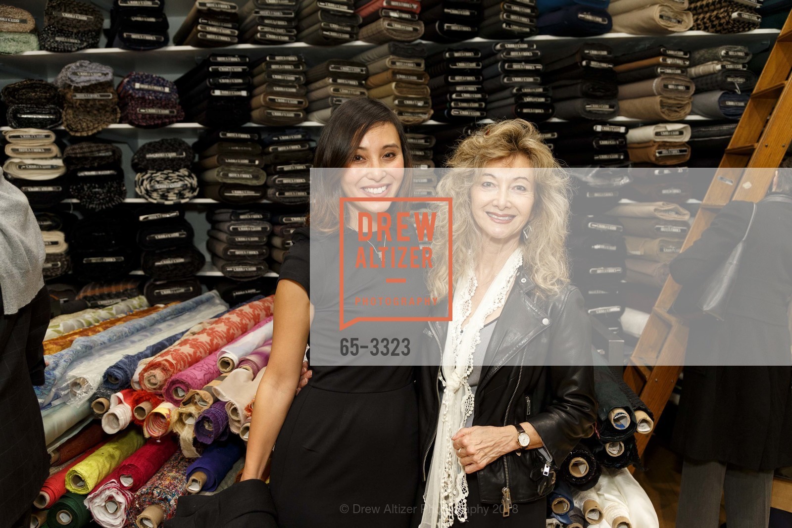 Allegra Marin, Barbara Cabellon, Britex Fabrics Opening Reception 2018, Britex Fabrics. 117 Post Street, San Francisco, CA 94108, January 11th, 2018, Photo #65-3323 Allegra Marin, Barbara Cabellon, Photo #65-3323
