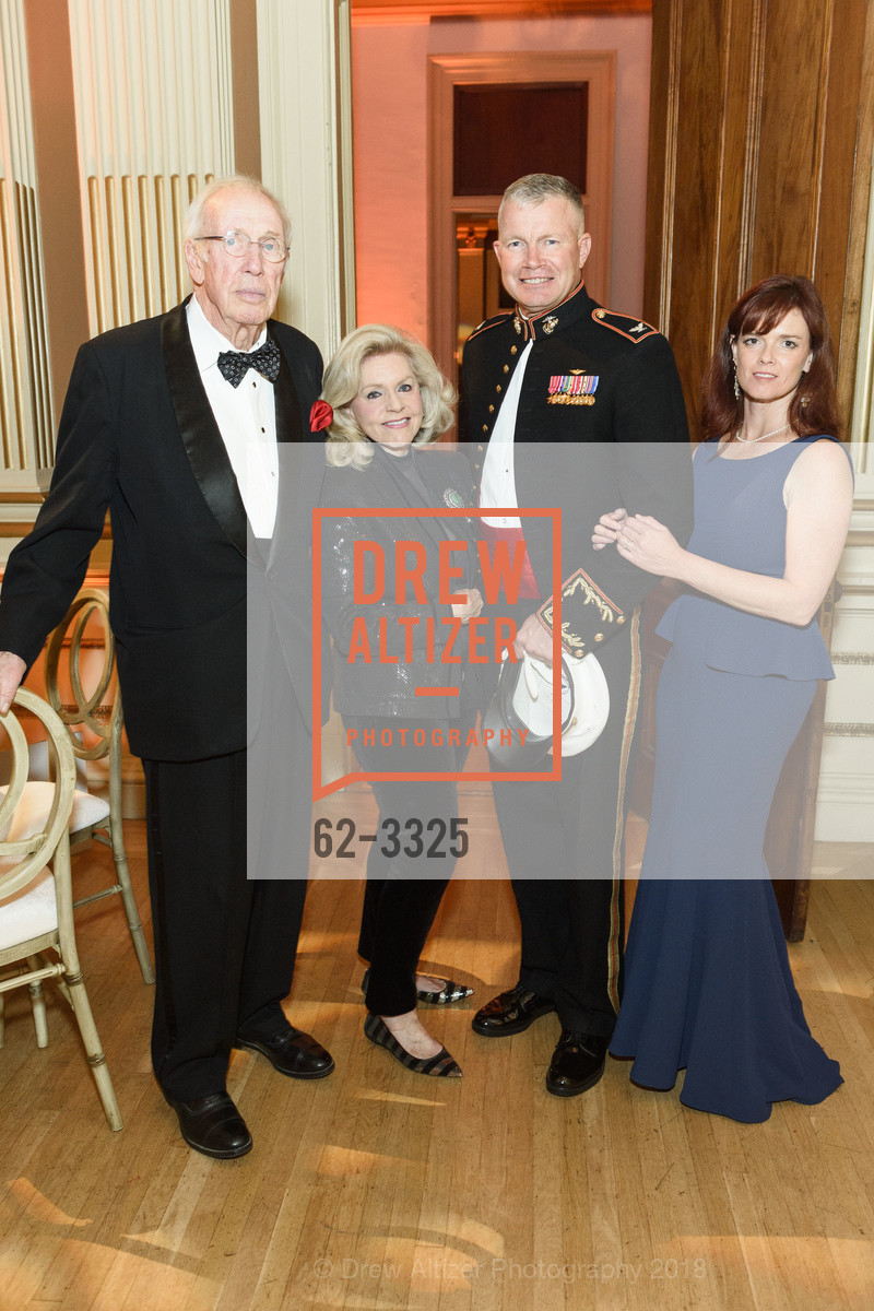 Adolph Rosekrans, Joanne Matthews, Timothy Burton, Carol Burton, California Historical Society Gala 2018- Celebrating the Honorable George P. Shultz, The Old Mint. 5th and Mission Streets, San Francisco, January 11th, 2018, Photo #62-3325 Adolph Rosekrans, Joanne Matthews, Timothy Burton, Carol Burton, Photo #62-3325