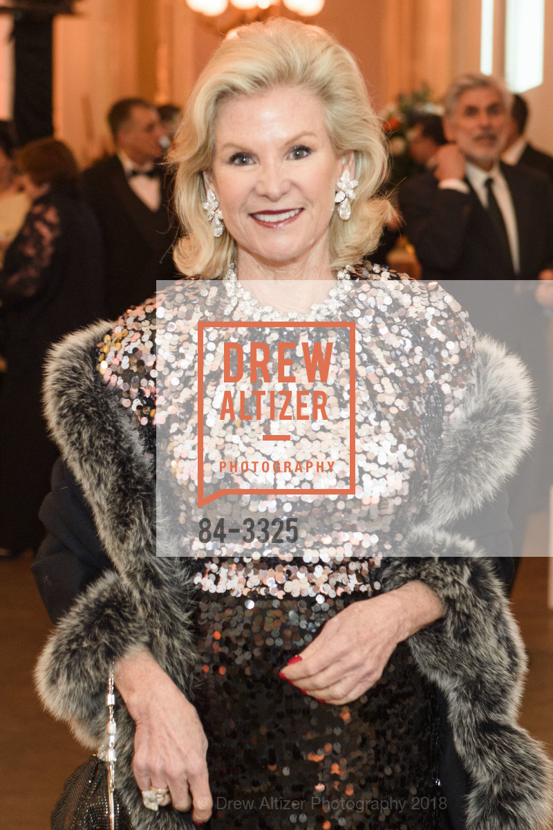 Dede Wilsey, California Historical Society Gala 2018- Celebrating the Honorable George P. Shultz, The Old Mint. 5th and Mission Streets, San Francisco, January 11th, 2018, Photo #84-3325 Dede Wilsey, Photo #84-3325