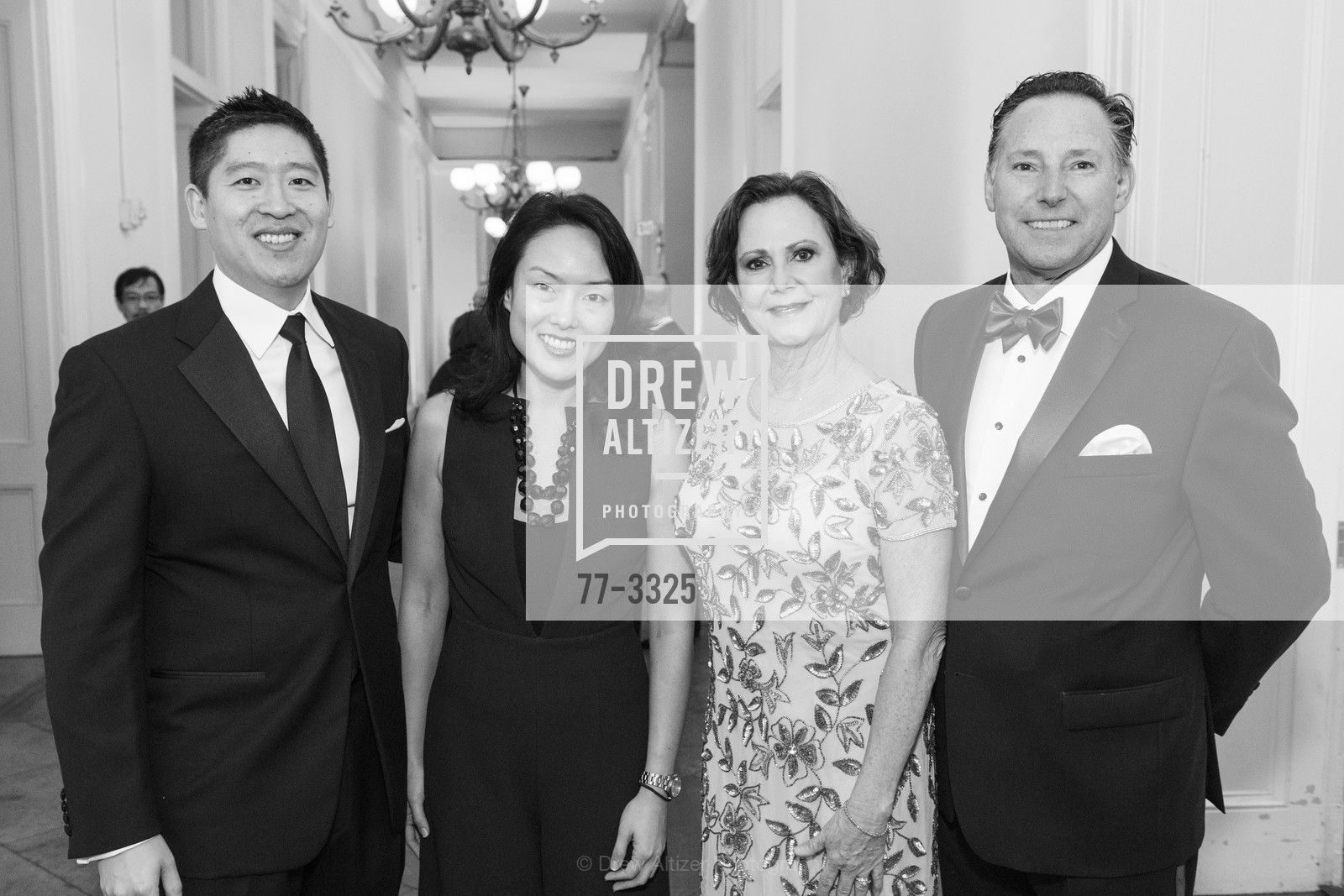 Cary Chen, Jane Kim, Laurie Arsenault, Mark Arsenault, California Historical Society Gala 2018- Celebrating the Honorable George P. Shultz, The Old Mint. 5th and Mission Streets, San Francisco, Photo #77-3325 Cary Chen, Jane Kim, Laurie Arsenault, Mark Arsenault, Photo #77-3325
