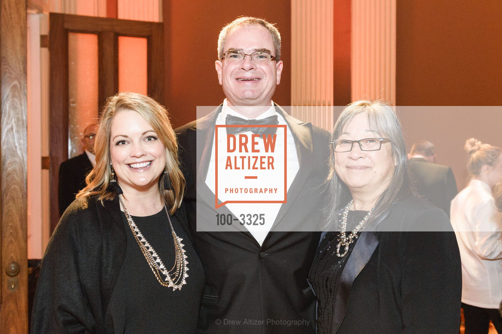 Shannon Norfleet, John Allan, Margine Sako, California Historical Society Gala 2018- Celebrating the Honorable George P. Shultz, The Old Mint. 5th and Mission Streets, San Francisco, Photo #100-3325 Shannon Norfleet, John Allan, Margine Sako, Photo #100-3325