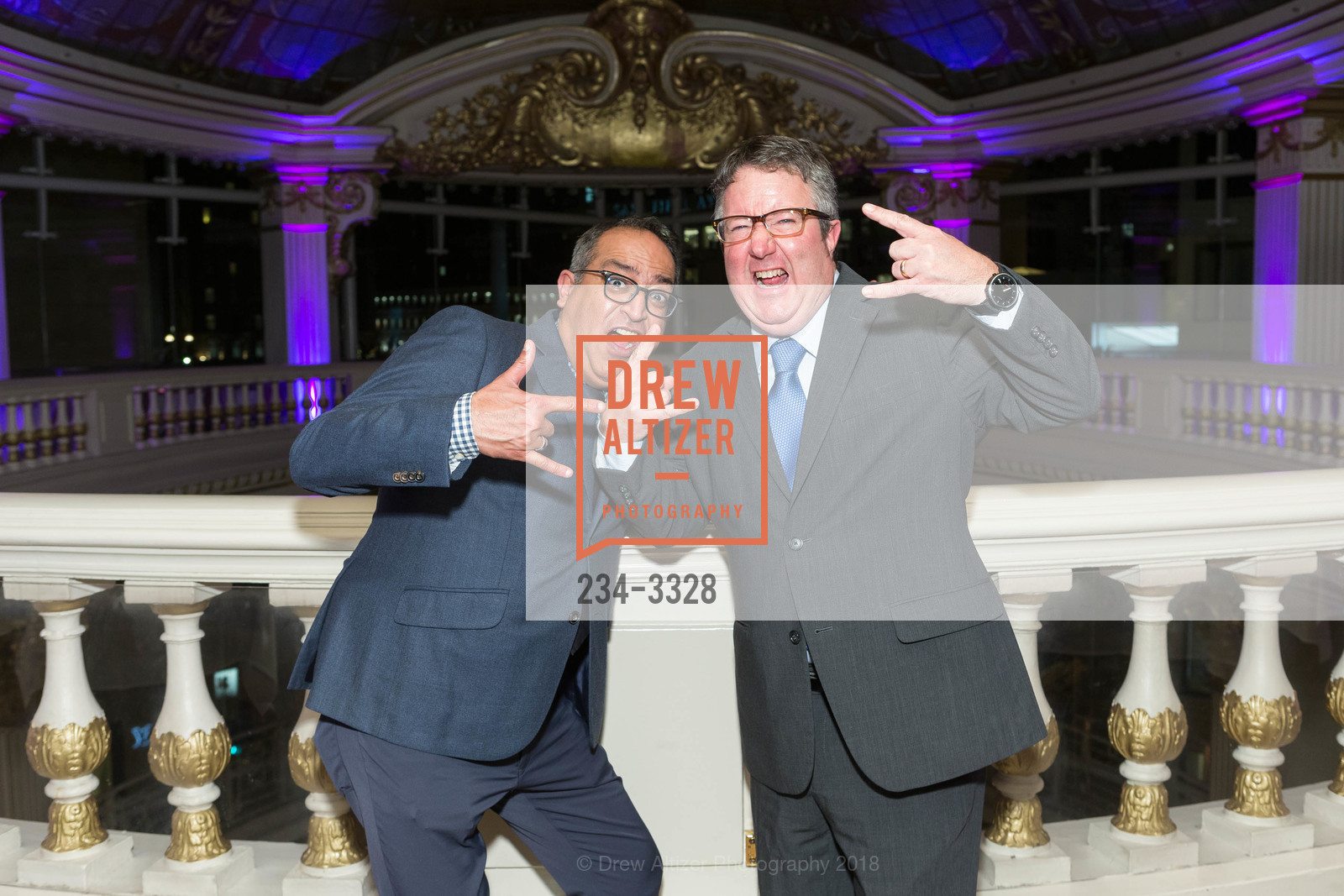 Al Lalani, Richard Cutler, Visionary Awards Luncheon Launch Party, The Rotunda. 150 Stockton St, Level Four, San Francisco, CA 94108, January 16th, 2018, Photo #234-3328 Al Lalani, Richard Cutler, Photo #234-3328