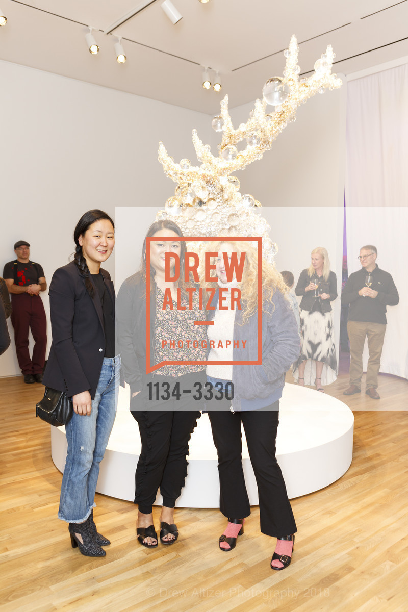 Jessica Park, Valerie Lee, Aviva Strom, Pace Gallery Palo Alto - Kohei Nawa, Pace Palo Alto. 229 Hamilton Avenue Palo Alto CA 94301, January 17th, 2018, Photo #1134-3330 Jessica Park, Valerie Lee, Aviva Strom, Photo #1134-3330