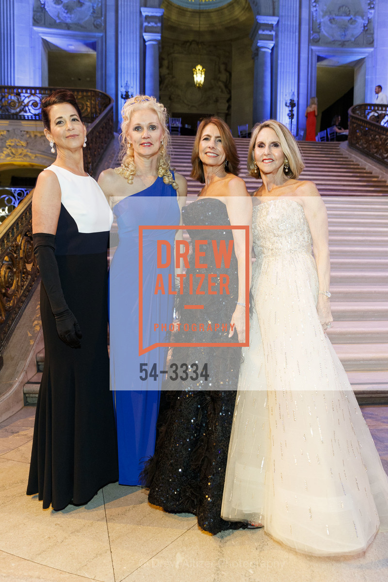Ali Sievers, Lori Harmon, Carol Louie, Freddi Wilkinson, SF Ballet Opening Night Gala: Celestial 2018, City Hall and War Memorial Opera House. City Hall 1 Dr. Carlton B Goodlett Place, Photo #54-3334 Ali Sievers, Lori Harmon, Carol Louie, Freddi Wilkinson, Photo #54-3334