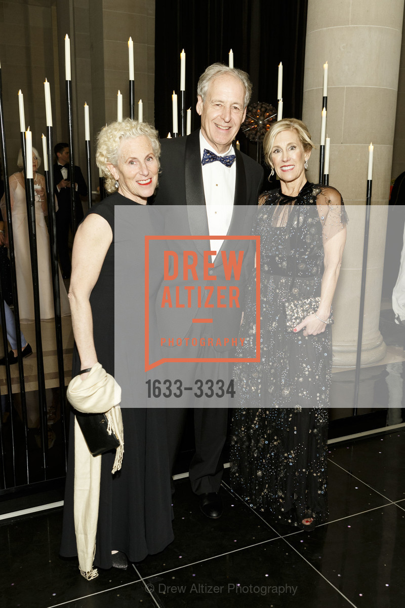 Linda Asch, Andrew Asch, Kathy Huber, SF Ballet Opening Night Gala: Celestial 2018, City Hall and War Memorial Opera House. City Hall 1 Dr. Carlton B Goodlett Place, Photo #1633-3334 Linda Asch, Andrew Asch, Kathy Huber, Photo #1633-3334