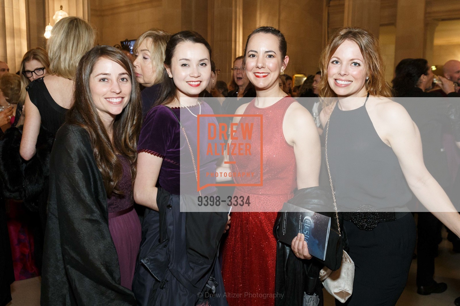 Karen Johnson, Tai Vogel, Lauren Chertuen, Sandra Pakena, SF Ballet Opening Night Gala: Celestial 2018, City Hall and War Memorial Opera House. City Hall 1 Dr. Carlton B Goodlett Place, Photo #9398-3334 Karen Johnson, Tai Vogel, Lauren Chertuen, Sandra Pakena, Photo #9398-3334
