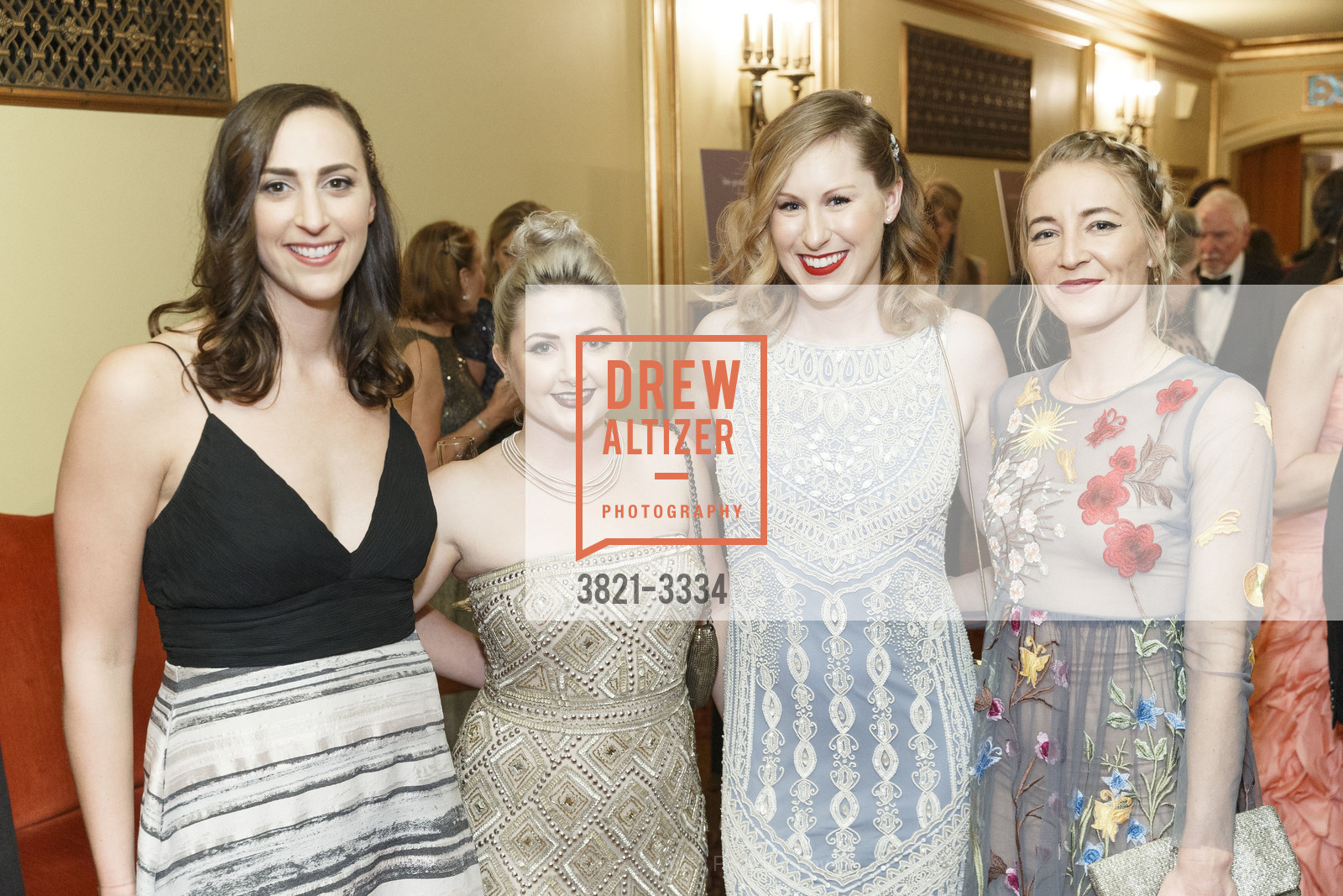Camilla Polokoff, Molly Fried, Alexandra Brandenburg, Natalie Babcock, SF Ballet Opening Night Gala: Celestial 2018, City Hall and War Memorial Opera House. City Hall 1 Dr. Carlton B Goodlett Place, Photo #3821-3334 Camilla Polokoff, Molly Fried, Alexandra Brandenburg, Natalie Babcock, Photo #3821-3334