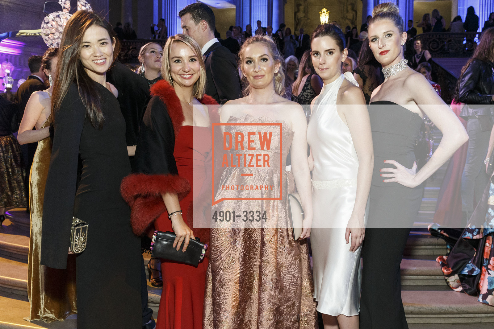 Chao Wang, Lara Jordan, Kelsey Cullen, Abbie Sullivan, Kelsey Karp, SF Ballet Opening Night Gala: Celestial 2018, City Hall and War Memorial Opera House. City Hall 1 Dr. Carlton B Goodlett Place, Photo #4901-3334 Chao Wang, Lara Jordan, Kelsey Cullen, Abbie Sullivan, Kelsey Karp, Photo #4901-3334