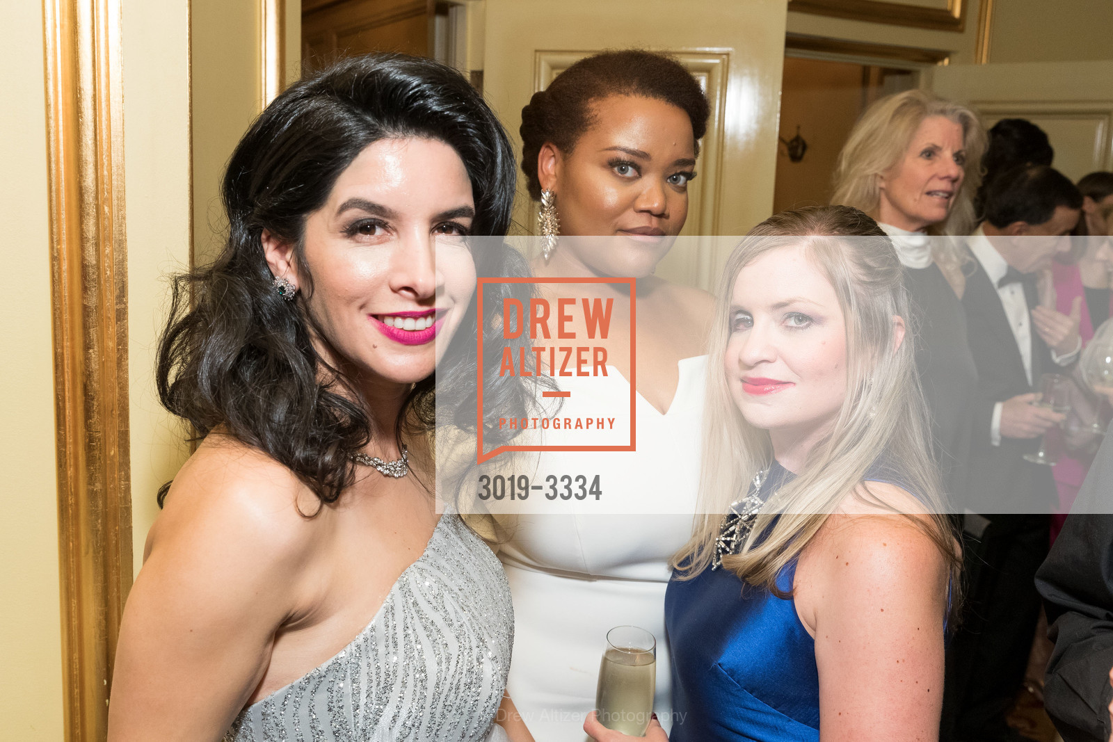 Veronica Rivas-Tramontozzi, April Armstrong, Julie Hall, SF Ballet Opening Night Gala: Celestial 2018, City Hall and War Memorial Opera House. City Hall 1 Dr. Carlton B Goodlett Place, Photo #3019-3334 Veronica Rivas-Tramontozzi, April Armstrong, Julie Hall, Photo #3019-3334