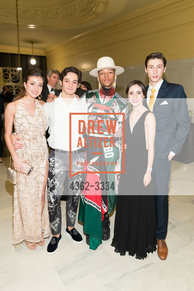 Angelo Greco, Solomon Golding, Jahna Frantziskonis, Nathaniel Remez, SF Ballet Opening Night Gala: Celestial 2018, City Hall and War Memorial Opera House. City Hall 1 Dr. Carlton B Goodlett Place, Photo #4362-3334 Angelo Greco, Solomon Golding, Jahna Frantziskonis, Nathaniel Remez, Photo #4362-3334