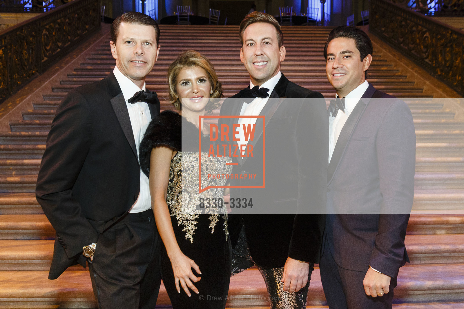 Rusty Wadatz, Shadan More, Braden More, Grant Torres, SF Ballet Opening Night Gala: Celestial 2018, City Hall and War Memorial Opera House. City Hall 1 Dr. Carlton B Goodlett Place, Photo #8330-3334 Rusty Wadatz, Shadan More, Braden More, Grant Torres, Photo #8330-3334