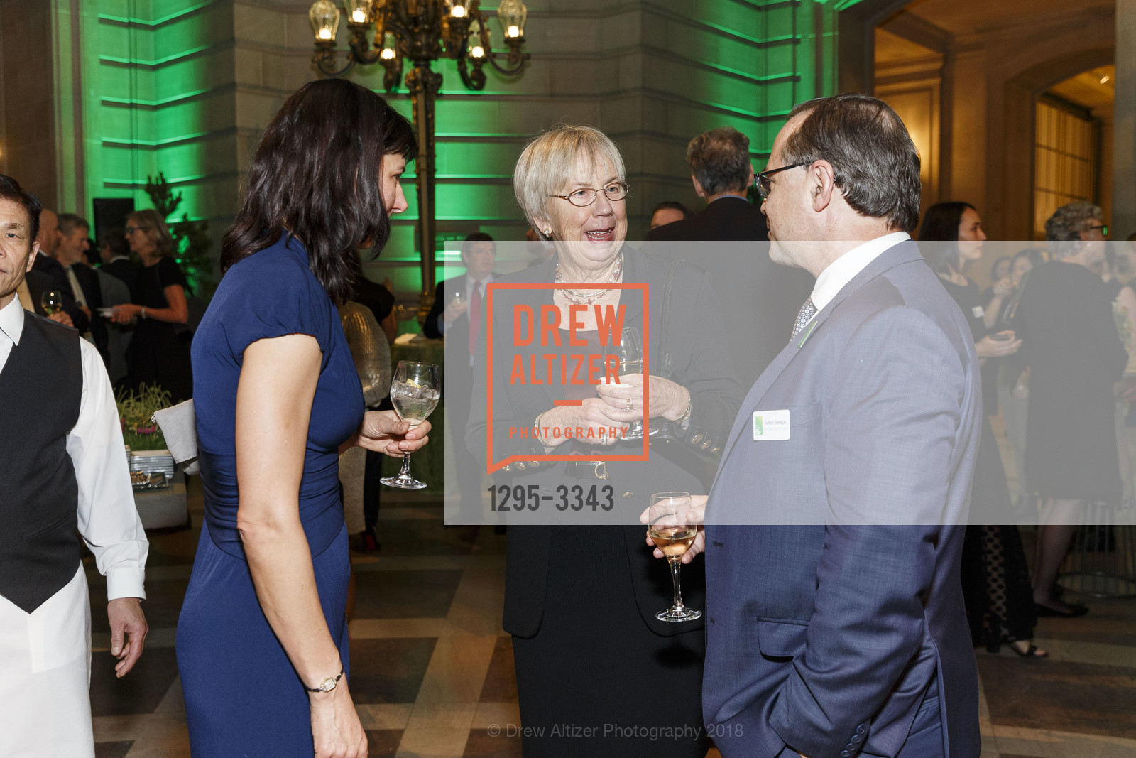 Cyane Anaya, Laurie Dachs, Adrian Benepe, The Trust for Public Land's San Francisco Gala 2018, San Francisco City Hall. 1 Dr Carlton B Goodlett Place, January 24th, 2018, Photo #1295-3343 Cyane Anaya, Laurie Dachs, Adrian Benepe, Photo #1295-3343