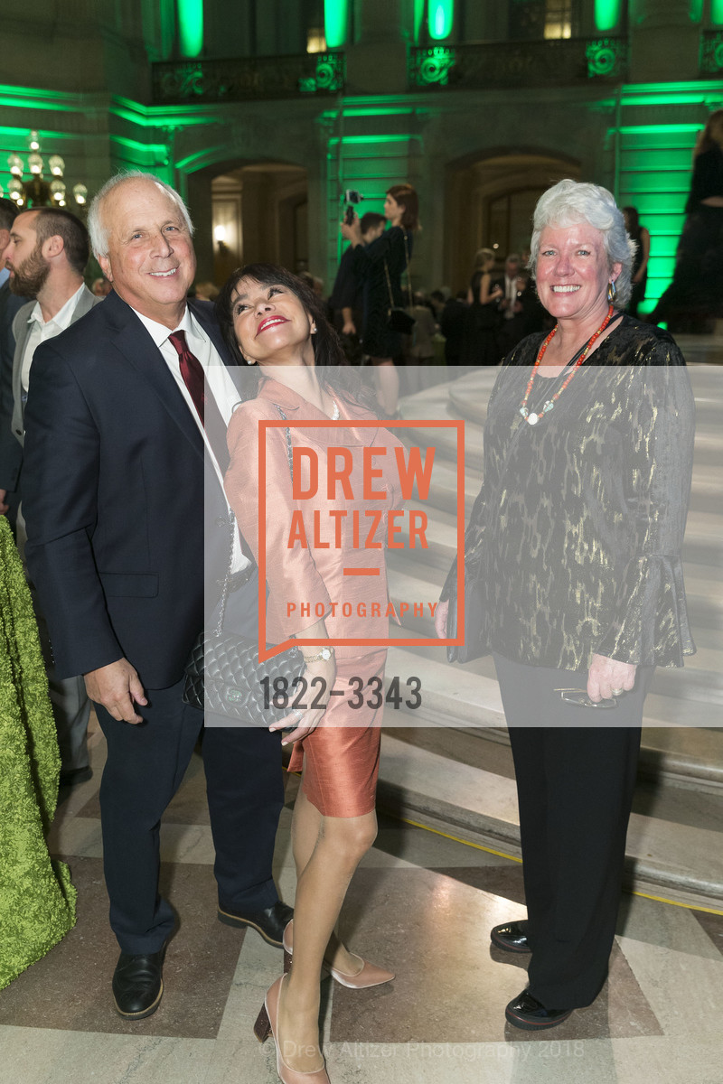 Ken Marciano, Susie Marciano, Ann Morgan, The Trust for Public Land's San Francisco Gala 2018, San Francisco City Hall. 1 Dr Carlton B Goodlett Place, January 24th, 2018, Photo #1822-3343 Ken Marciano, Susie Marciano, Ann Morgan, Photo #1822-3343